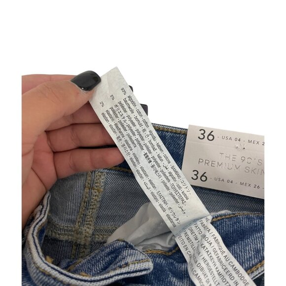 Stradivarius Womens Skinny Jeans EU 36 US 4 High Waist Blue Denim 4858/747 NWT - Picture 16 of 16